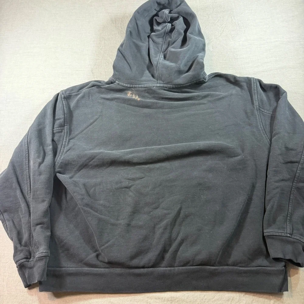 Levi Strauss & Co Hoodie Mens Medium Black Excellent Rainbow Embroidered Logo